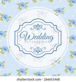 wedding invitation design, vector illustration eps10 graphic 