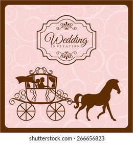 wedding invitation design, vector illustration eps10 graphic 