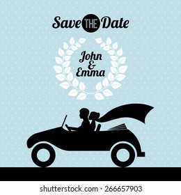 wedding invitation design, vector illustration eps10 graphic 