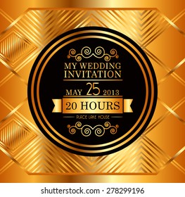 wedding invitation design, vector illustration eps10 graphic 
