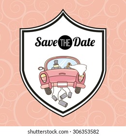 wedding invitation design, vector illustration eps10 graphic 