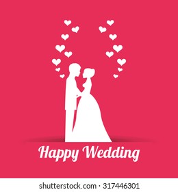 wedding invitation design, vector illustration eps10 graphic 