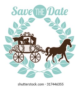 wedding invitation design, vector illustration eps10 graphic 