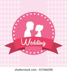 wedding invitation design, vector illustration eps10 graphic 