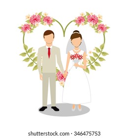 wedding invitation design, vector illustration eps10 graphic 
