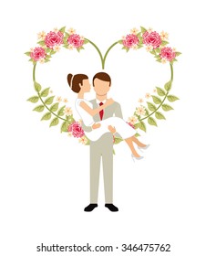 wedding invitation design, vector illustration eps10 graphic 
