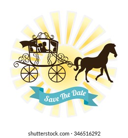 wedding invitation design, vector illustration eps10 graphic 