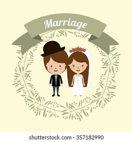 wedding invitation design, vector illustration eps10 graphic 
