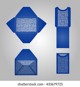 Wedding invitation envelope for machine of laser cutting.