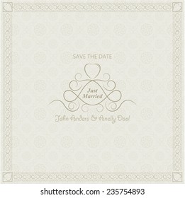 La invitación a la boda es plana. El fondo es plano. Invitación a damas de honor. Invitación a tarjeta de boda