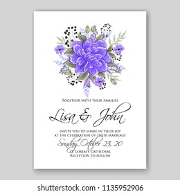 Wedding Invitation Floral Bridal Wreath  pink peony flowers Anemones, wild Privet Berry, vector floral illustration in vintage watercolor style baby shower invitation template vector printable card