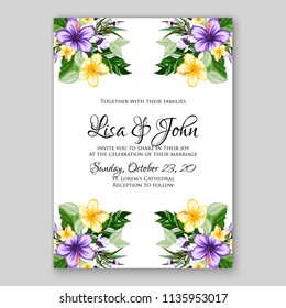 Wedding Invitation Floral Bridal Wreath  pink peony flower Anemones vector floral illustration watercolor style baby shower invitation template vector printable card tropical hibiscus palm leaves