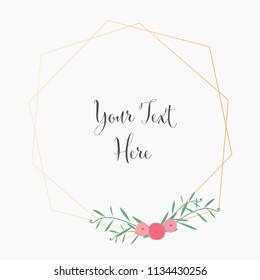 Wedding Invitation, Floral Invite Card Design. Vector Illustration.