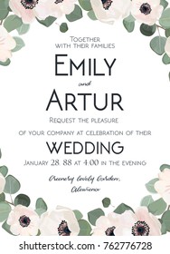 Wedding Invite Invitation Thank You Rsvp Stock Vector (Royalty Free ...