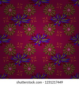 Wedding invitation. Floral seamless pattern. Abstract floral background. Greeting card. Abstract vector flowers in red, green and purple colors.