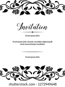 wedding invitation Floral vector background hand draw vector art