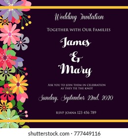 wedding invitation flower