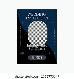 Wedding Invitation Flyer Template Design