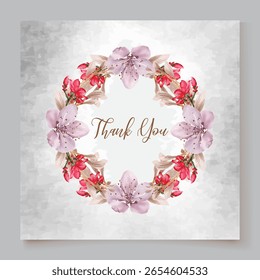 QUADRO DE CONVITE DE CASAMENTO COM DECORAÇÕES DE FLORES E FOLHAS FRESCAS