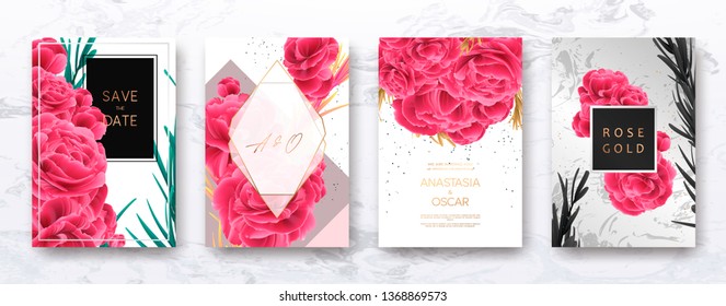 	
Wedding invitation frame set; flowers, leaves, watercolor, minimal vector. Sketched wreath, floral and herbs garland with rose, green, greenery color. Handdrawn Vector Watercolour style, nature art.