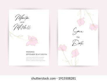 Invitación Boda con Flores