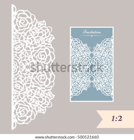wedding invitation greeting card abstract ornament stock vector