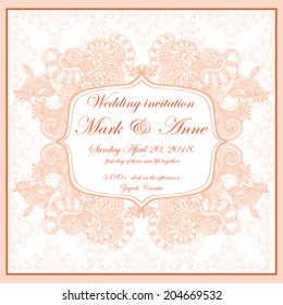 Wedding invitation - head page
