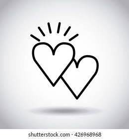 wedding invitation icon  design 