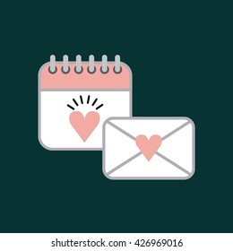 wedding invitation icon  design 