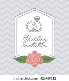 wedding invitation icon  design 