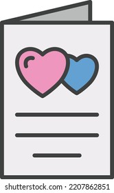 Wedding invitation icon, logo or symbol