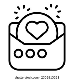 Wedding invitation icon outline vector. Event service. Manager ceremony