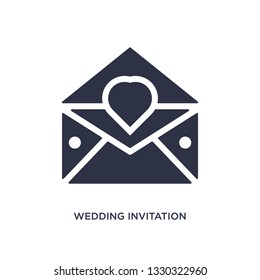 wedding invitation icon. Simple element illustration from love & wedding concept. wedding invitation editable symbol design on white background. Can be use for web and mobile.