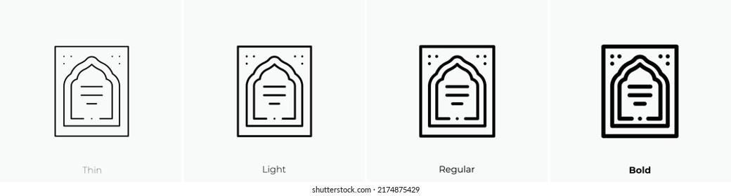 wedding invitation icon. Thin, Light Regular And Bold style design isolated on white background