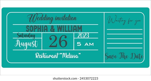 icono de invitación de boda símbolo de Ilustración vectorial