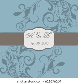 Wedding invitation illustration