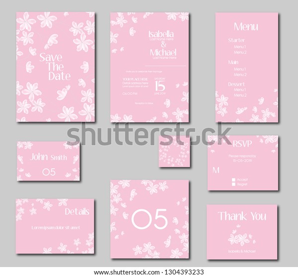 wedding-invitation-kit-set-of-bridal-card-cherry-blossom-concept