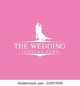 Wedding invitation Logo Design template. Vector Illustration