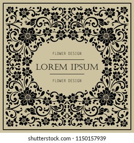 wedding invitation luxury card template vector.