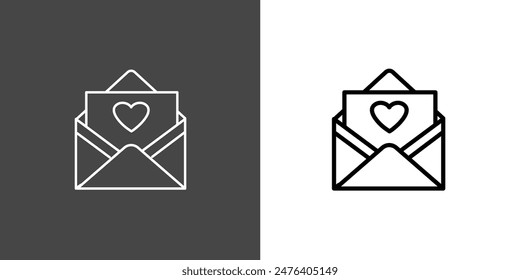 Wedding invitation Outline Icon Vector Illustration