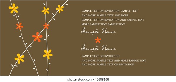 Wedding Invitation Panel