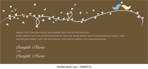 Wedding Invitation Panel