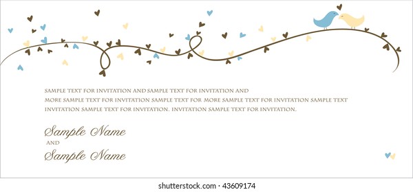 Wedding Invitation Panel