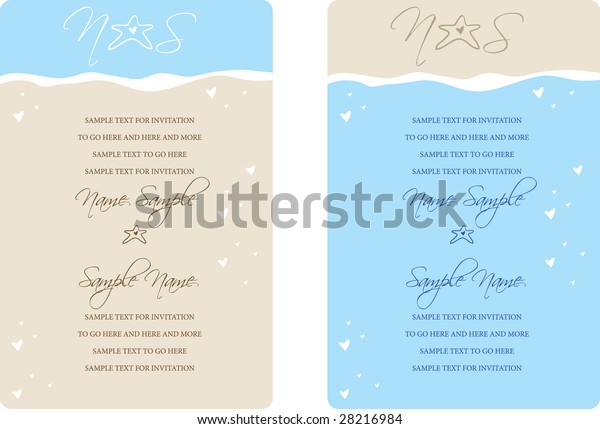 Wedding Invitation Panel Use Invitation Weddings Stock Vector