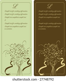 wedding invitation panels