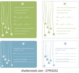 wedding invitation panels