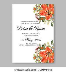 Wedding invitation of peony, rose, rununculus, anemone, poinsettia, poppy card printable  template with floral ornament wreath Party floral poster.