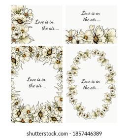 The wedding invitation in retro style 