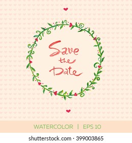 Wedding invitation. Save the date.
