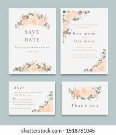 Wedding invitation , Save the date, RSVP card, Thank you card, Table number, Gift tags, Place cards, Respond card.